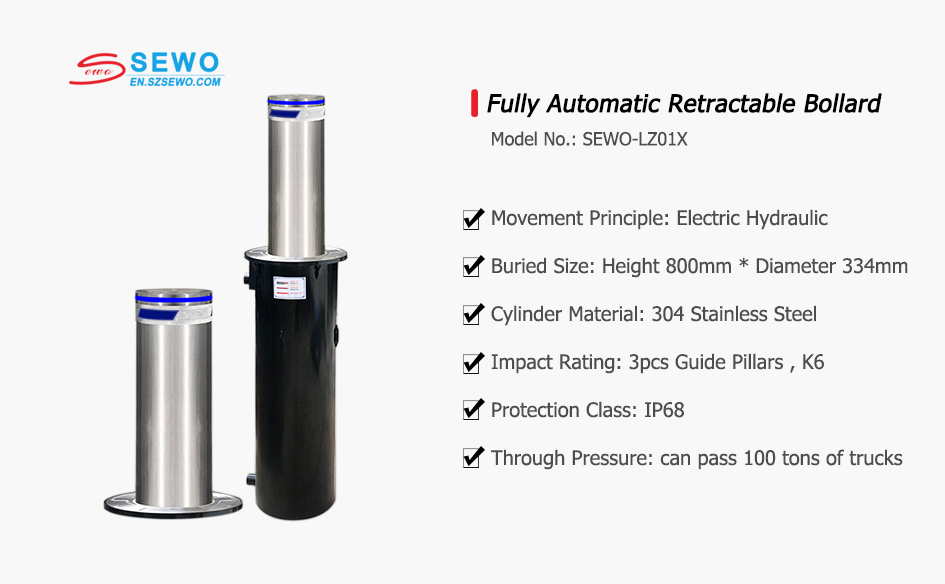 Fully Automatic Hydraulic Retractable Bollard